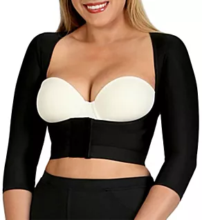 InstantRecoveryMD Under Bust Crop Top w/ Zip Black S
