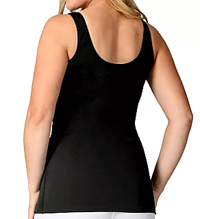 InstantRecoveryMD Scoop Neck Tank Top w/ Front Zip Black S