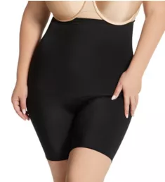 Curvy Hi-Waist Slimming Booty Short Black 2X