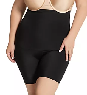 Curvy Hi-Waist Slimming Booty Short Black 2X