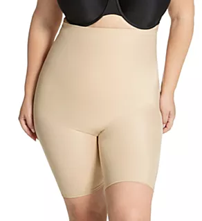 Curvy Hi-Waist Slimming Short with Open Gusset Nude 2X