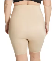 Curvy Hi-Waist Slimming Short with Open Gusset Nude 2X