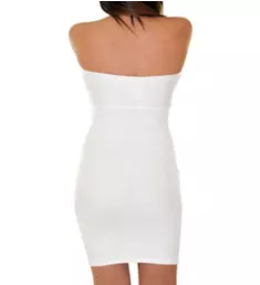 Empire Waist Bandeau Dress White L