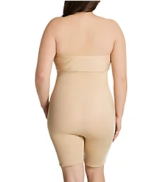 Curvy Bandeau Body Short with Open Gusset Nude 2X