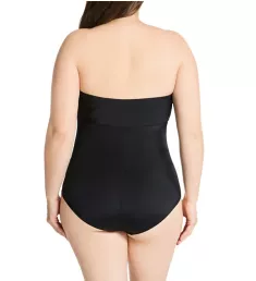 Curvy Bandeau Brief Bodysuit Black 2X