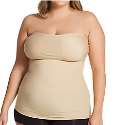 Curvy Strapless Bandeau Top Nude 2X