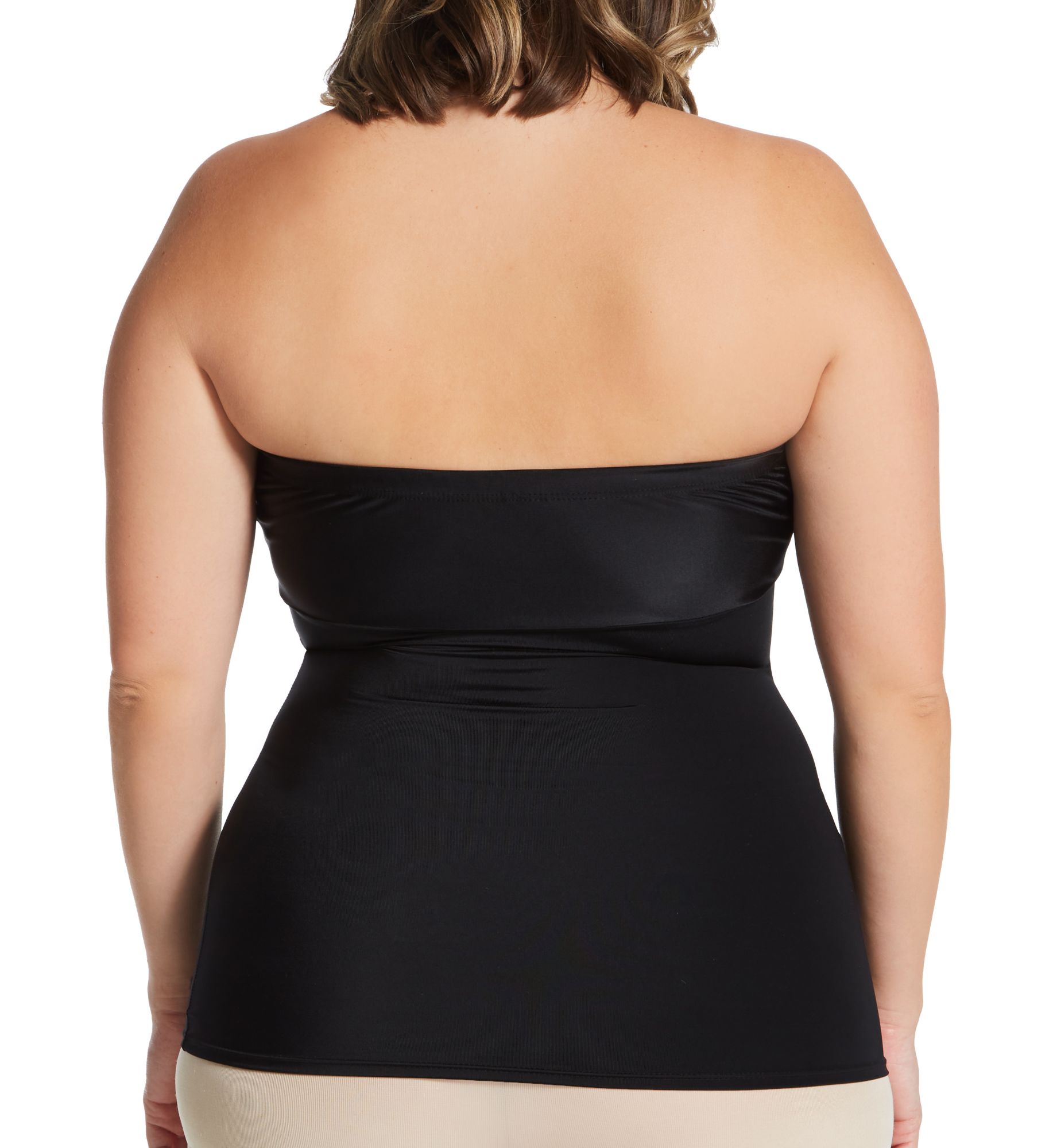 InstantFigure Curvy Strapless Bandeau Top Black 3X  - Image 2