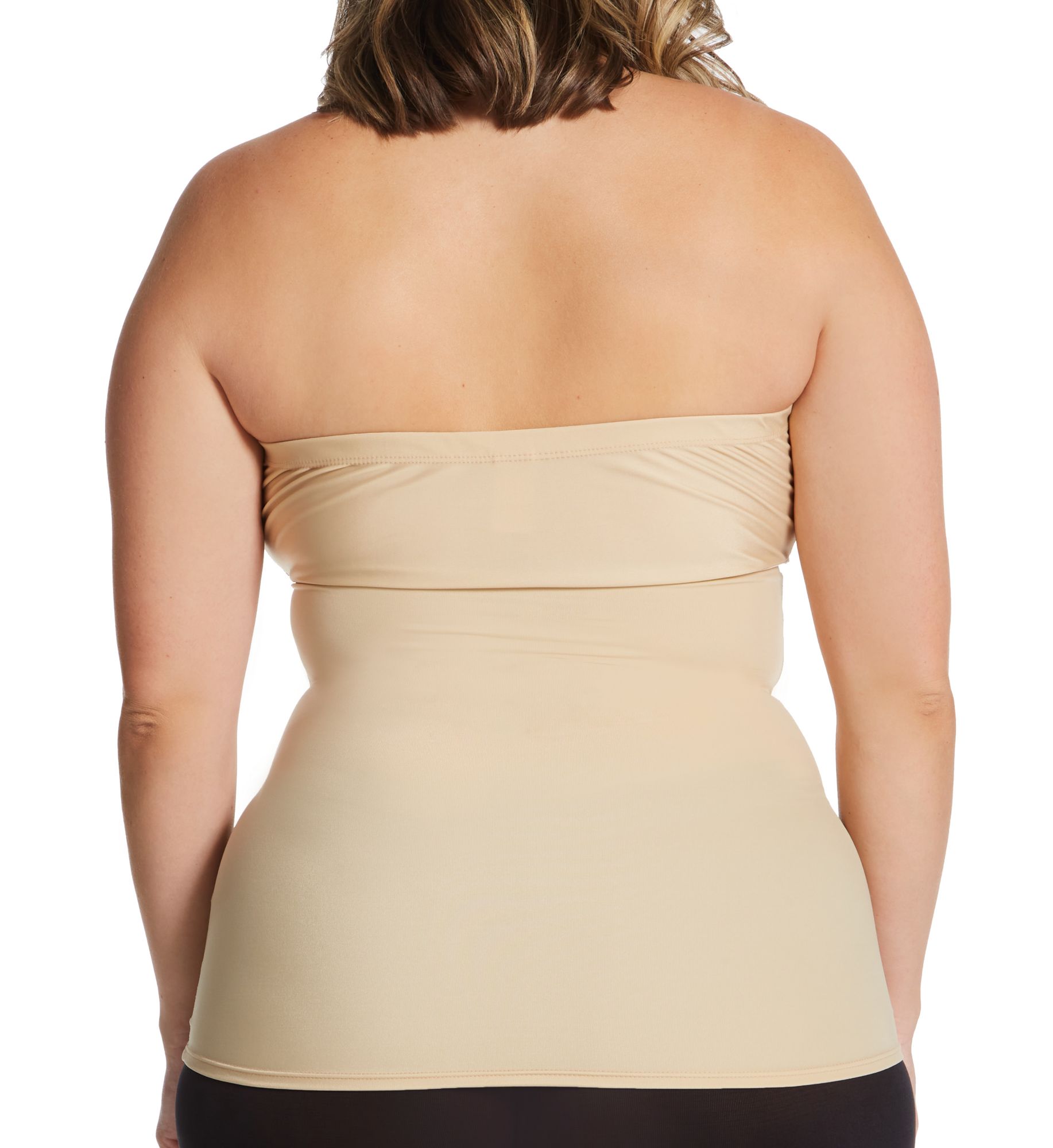 InstantFigure Curvy Strapless Bandeau Top Nude 3X  - Image 2