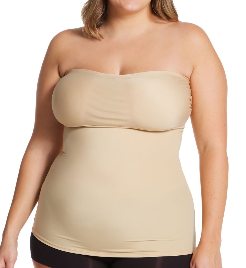 InstantFigure Shapewear Strapless Slimming Curvy Dress with Empire