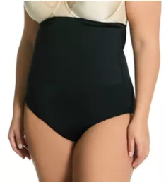 Curvy Hi-Waist Double Control Brief Black 2X