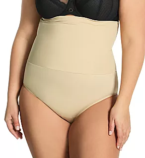 Curvy Hi-Waist Double Control Brief Nude 2X