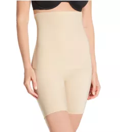 Hi-Waist Slimming Booty Short Nude L