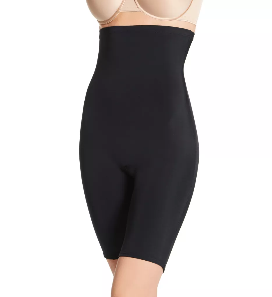 Hi-Waist Slimming Short with Open Crotch Gusset Black L