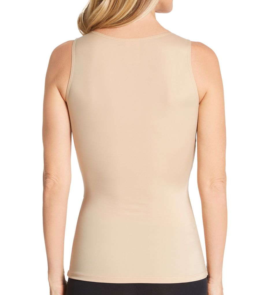 Hi-Back Shirred Front Tank Top