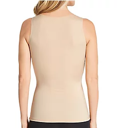 Hi-Back Shirred Front Tank Top Nude S