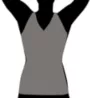 InstantFigure Hi-Back Shirred Front Tank Top WT40011 - Image 4