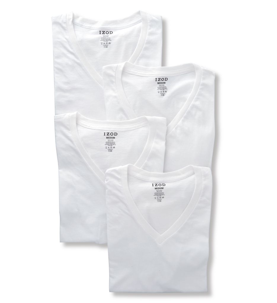 100% Cotton V-Neck T-Shirt - 4 Pack-cs2