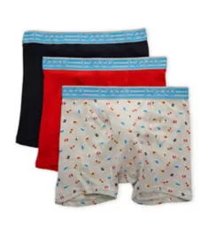 Cotton Stretch Boxer Briefs - 3 Pack