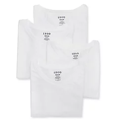 100% Cotton Crew Neck T-Shirt - 4 Pack WHT S