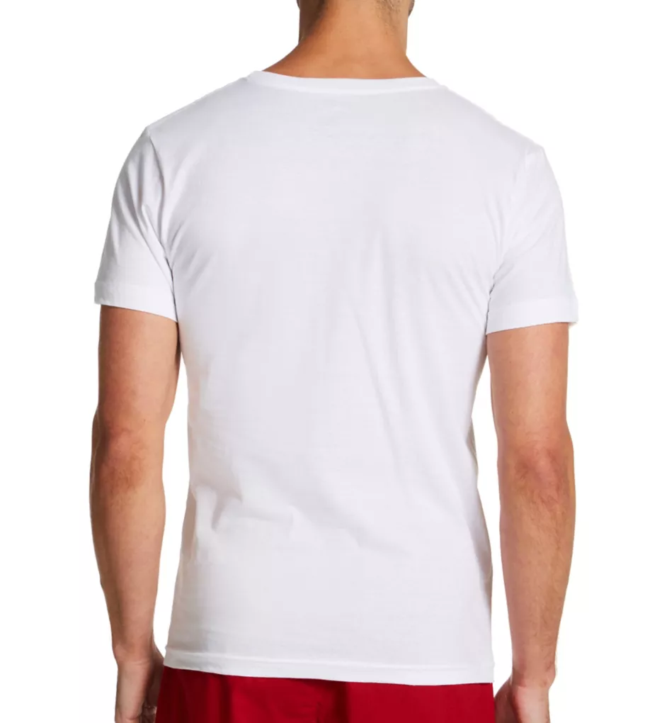 100% Cotton Crew Neck T-Shirt - 4 Pack WHT S