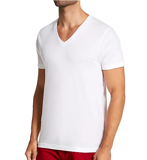 Izod 100% Cotton V-Neck T-Shirt - 4 Pack 213CPT11