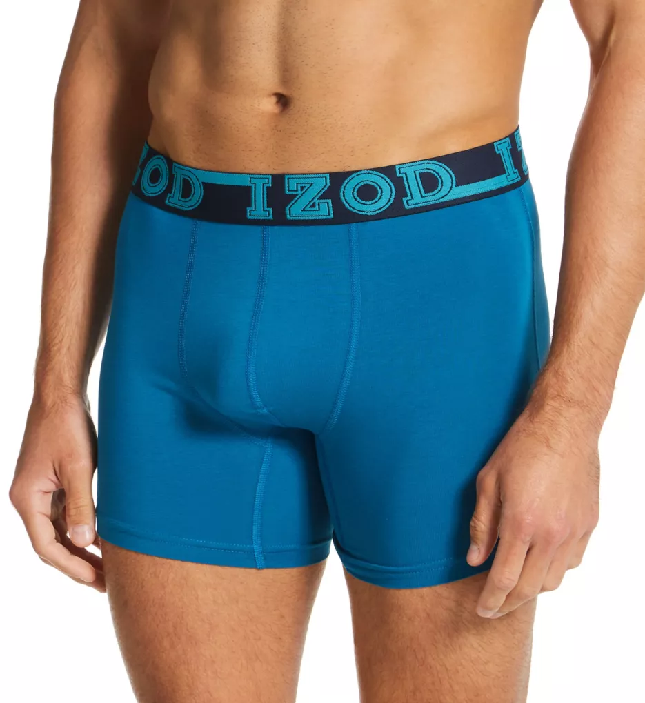 IZOD Men's Underwear - Casual Stretch Boxer Briefs with Comfort Pouch (6  Pack)