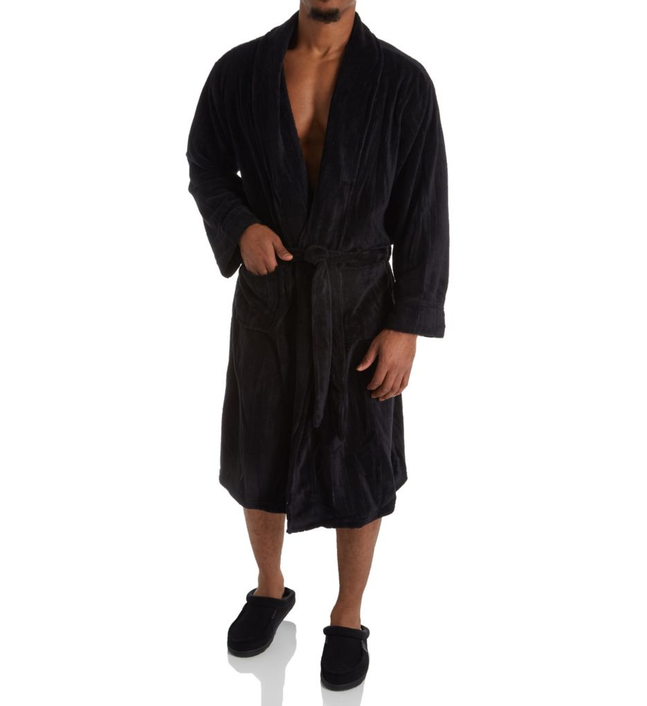 Comfort Soft Shawl Collar Robe-fs