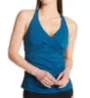 Jantzen Solids Wrap X Back Tankini Swim Top 21008T - Image 1