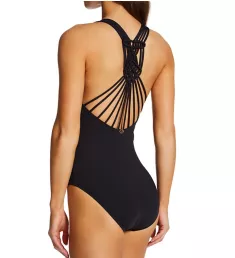 Solids Macrame One Piece Swimsuit