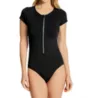 Jantzen Sporty Solids Zip High Neck One Piece Swimsuit 21224M - Image 1