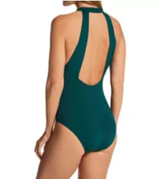 Solids Highline One Piece Swimsuit Dashing Green 10