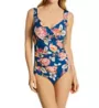 Jantzen Tapestry Rose Surplice Mio One Piece Swimsuit 22172M - Image 1