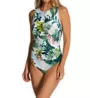 Jantzen Nature Glow Farrah High Neck One Piece Swimsuit 23007M - Image 1