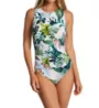 Jantzen Nature Glow Farrah High Neck One Piece Swimsuit 23007M