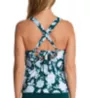 Jantzen Garden Blossom Violet X-Back Tankini Swim Top 23054T - Image 2