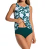 Jantzen Garden Blossom Violet X-Back Tankini Swim Top 23054T - Image 3