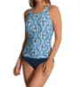 Jantzen Sunset Ceramic Grace High Neck H-back One Piece 23067M - Image 1