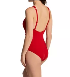 Solids Jackie High Neck One Piece Swimsuit Jantzen Red 8