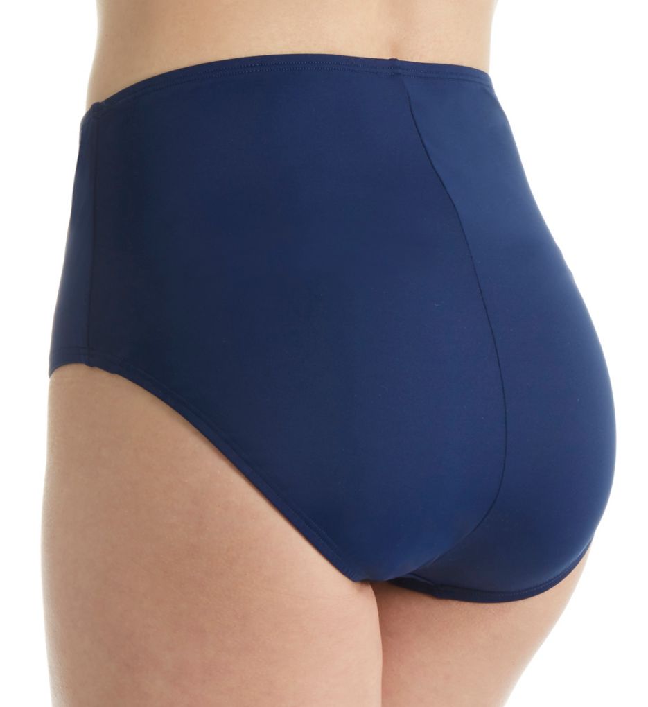 Solid Comfort Core Tummy Control Swim Bottom