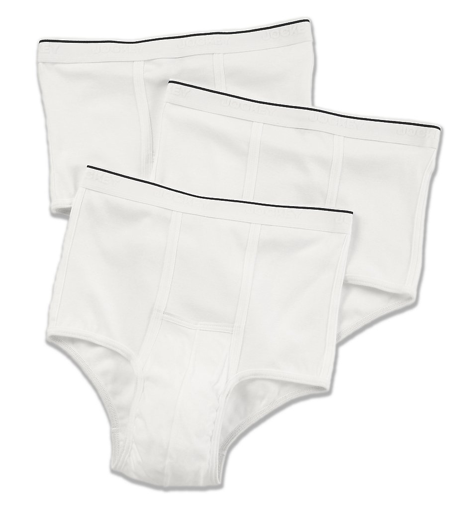 Jockey 1145 Pouch Briefs - 3 Pack (White)