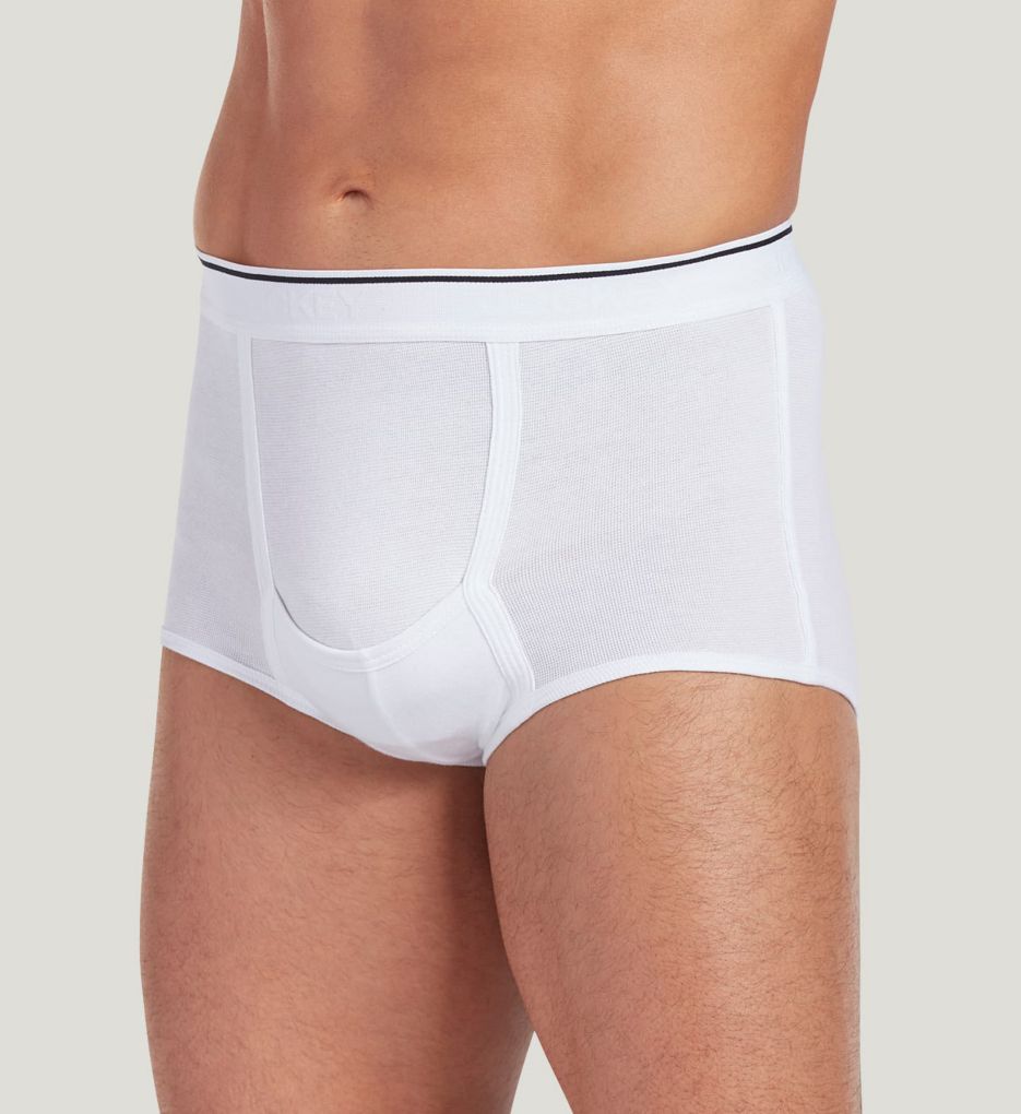 jockey pouch briefs white