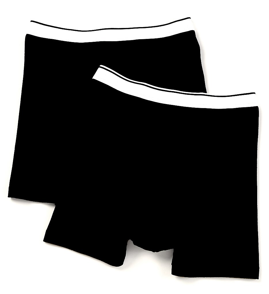Jockey 1146 Jockey Pouch Boxer Briefs - 2 Pack (Black)