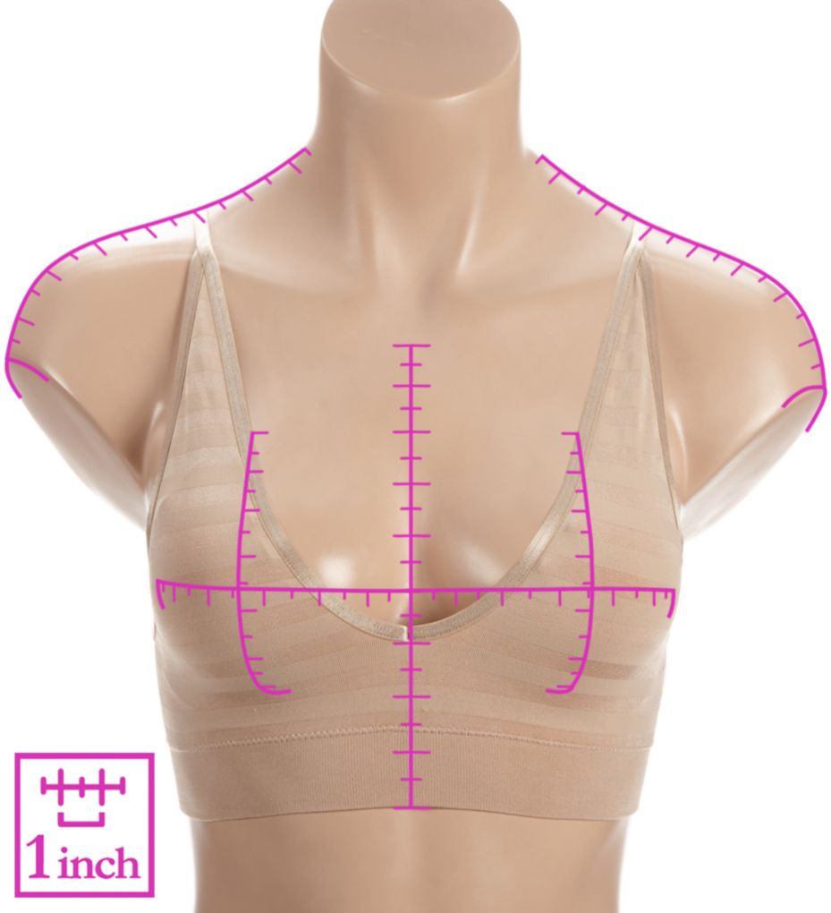 Jockey Matte and Shine Seamfree V-Neck Bralette 1312 - Image 3