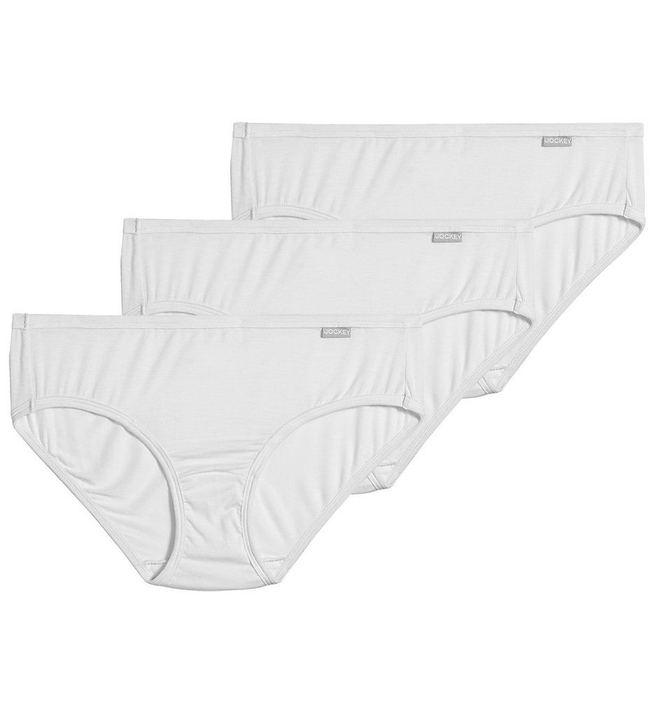 Jockey : Jockey 2070 Elance Supersoft Classic Bikini Panty - 3 Pack (White 7)
