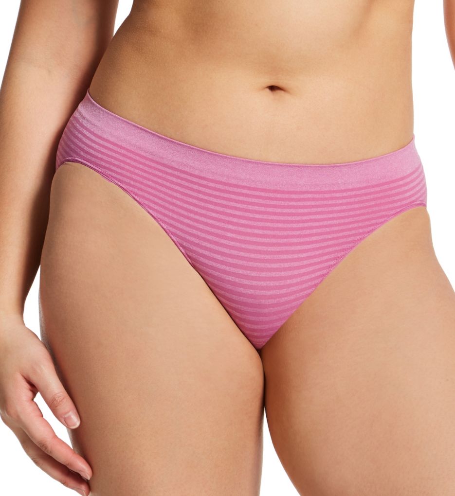 Total Smooth & Shine Bikini Panty Dahlia Stripe 6 by Jockey