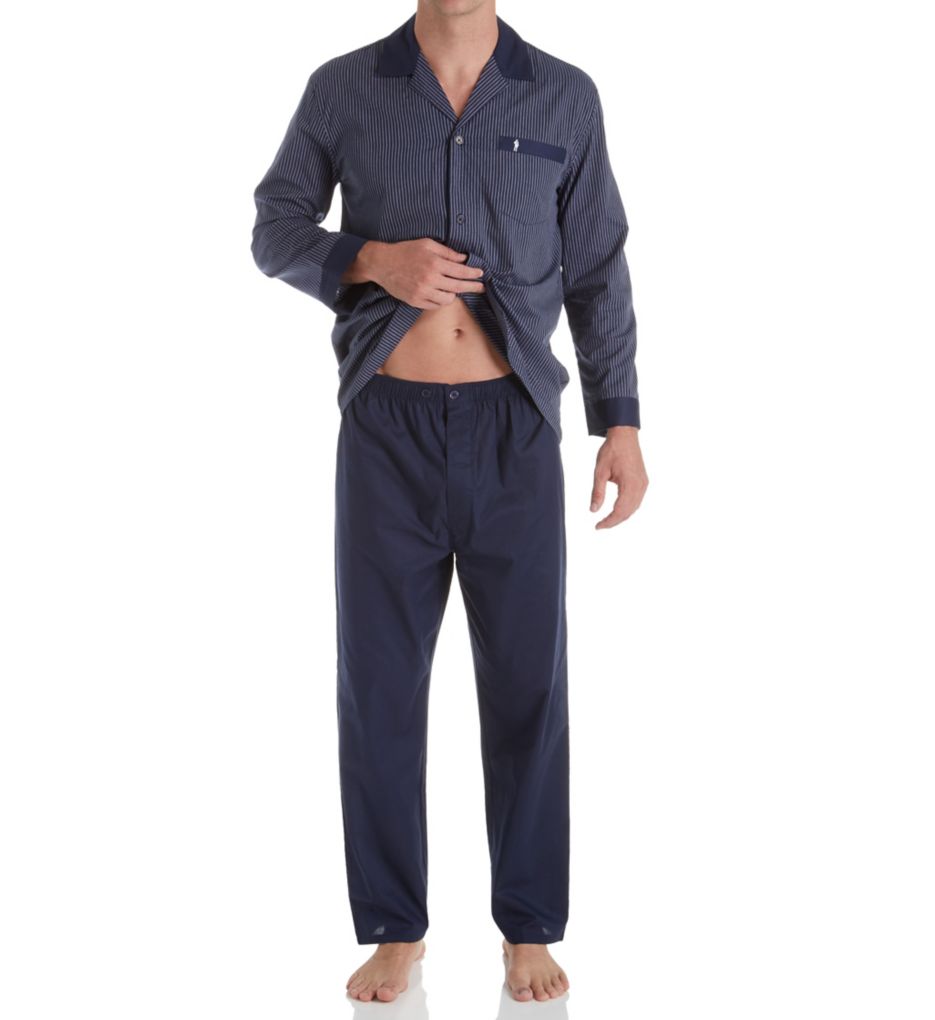 Woven Broadcloth Stripe Pajama Set-cs3