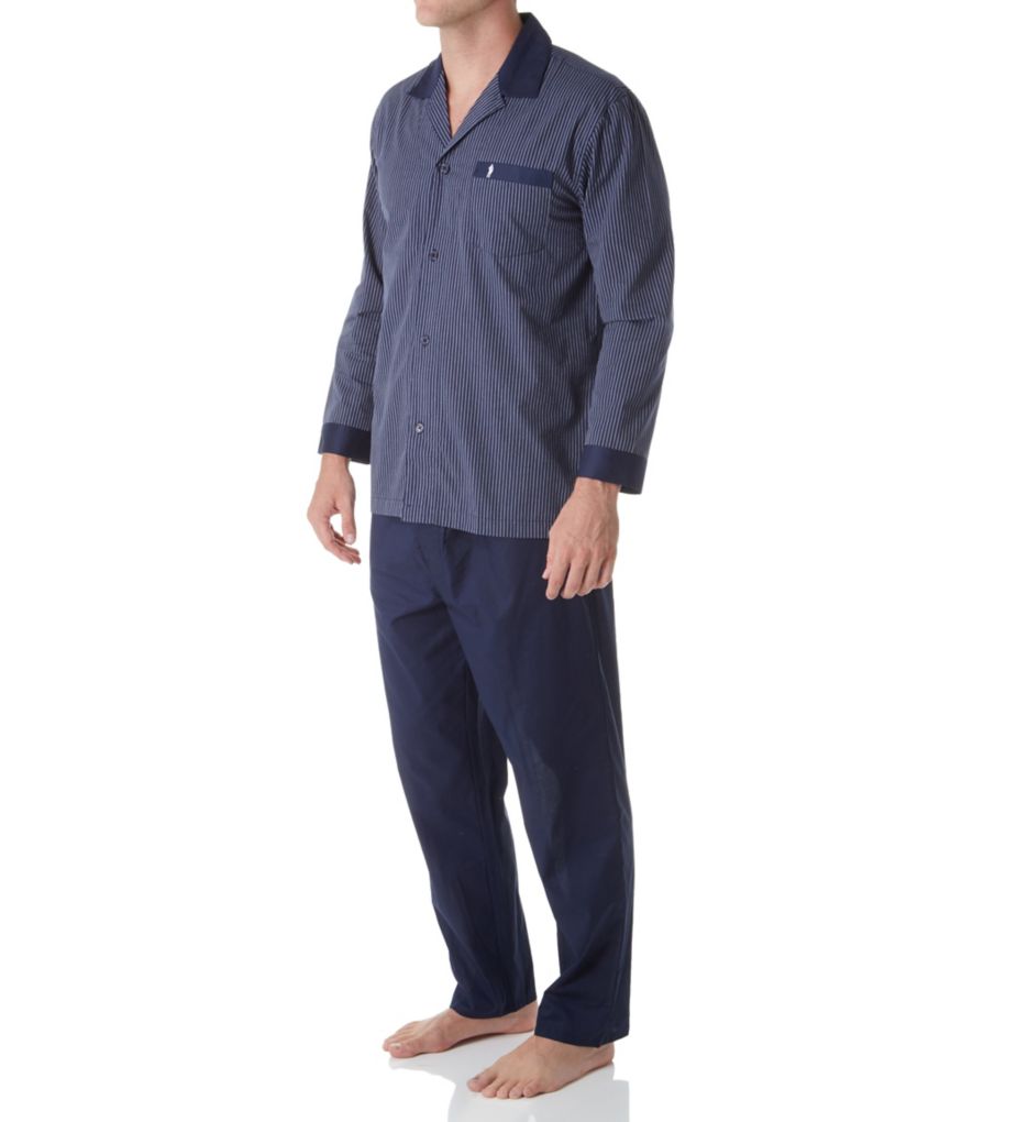 Woven Broadcloth Stripe Pajama Set-gs