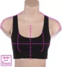 Jockey Wicking Cotton Blend Adjustable Comfort Sports Bra 7510 - Image 3