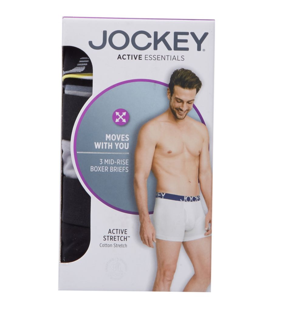 Jockey Mens 3-pk. Active Stretch Boxer Briefs