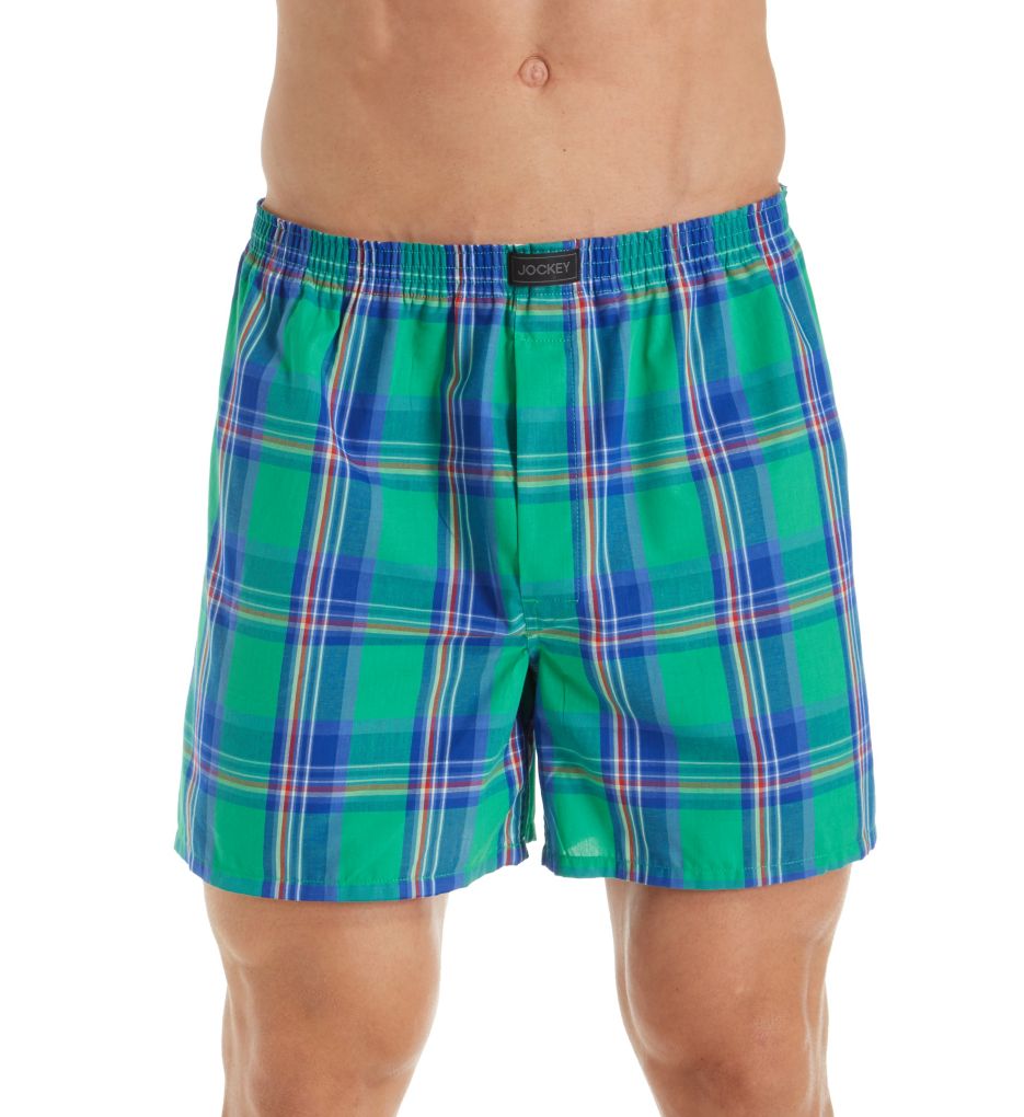 Active Blend Cotton Woven Boxer - 4 Pack-fs